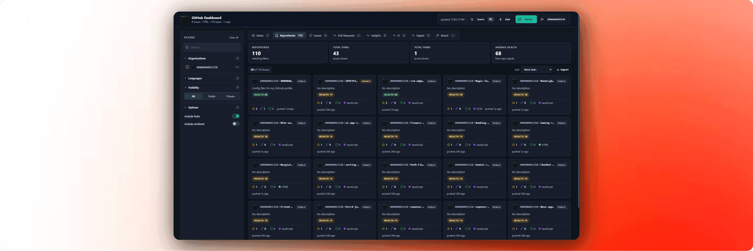 GITHUB TRACKER BOARD
